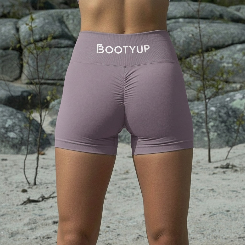 BOOTYUP Bloom Mauve Shorts