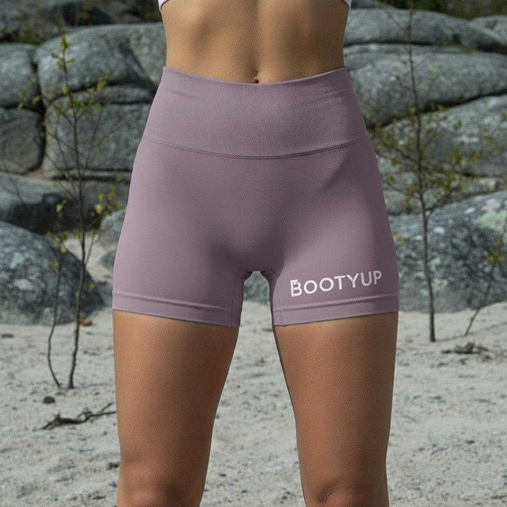 BOOTYUP Bloom Mauve Shorts