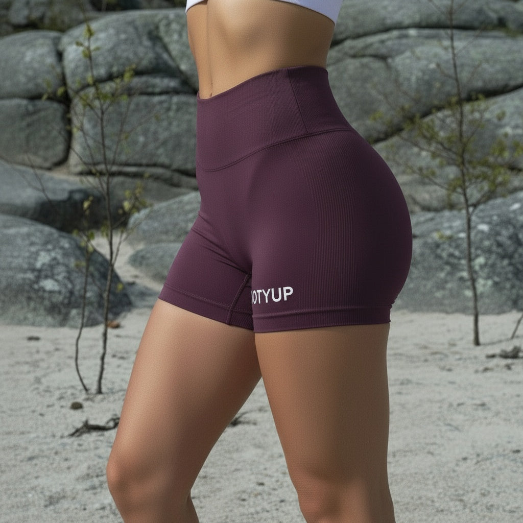 BOOTYUP Regal Dark Purple Shorts