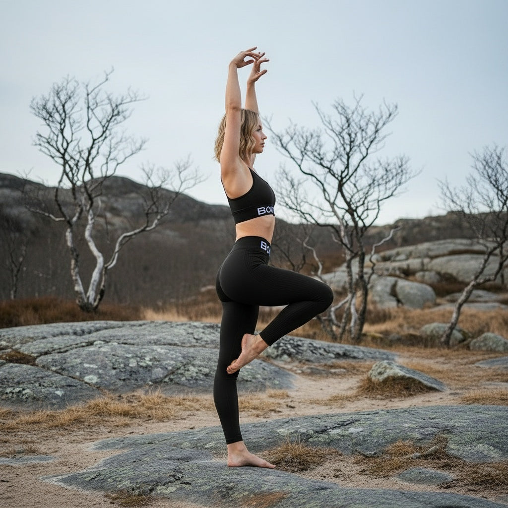 BOOTYUP Carbon Black Open Back Co-ord Set